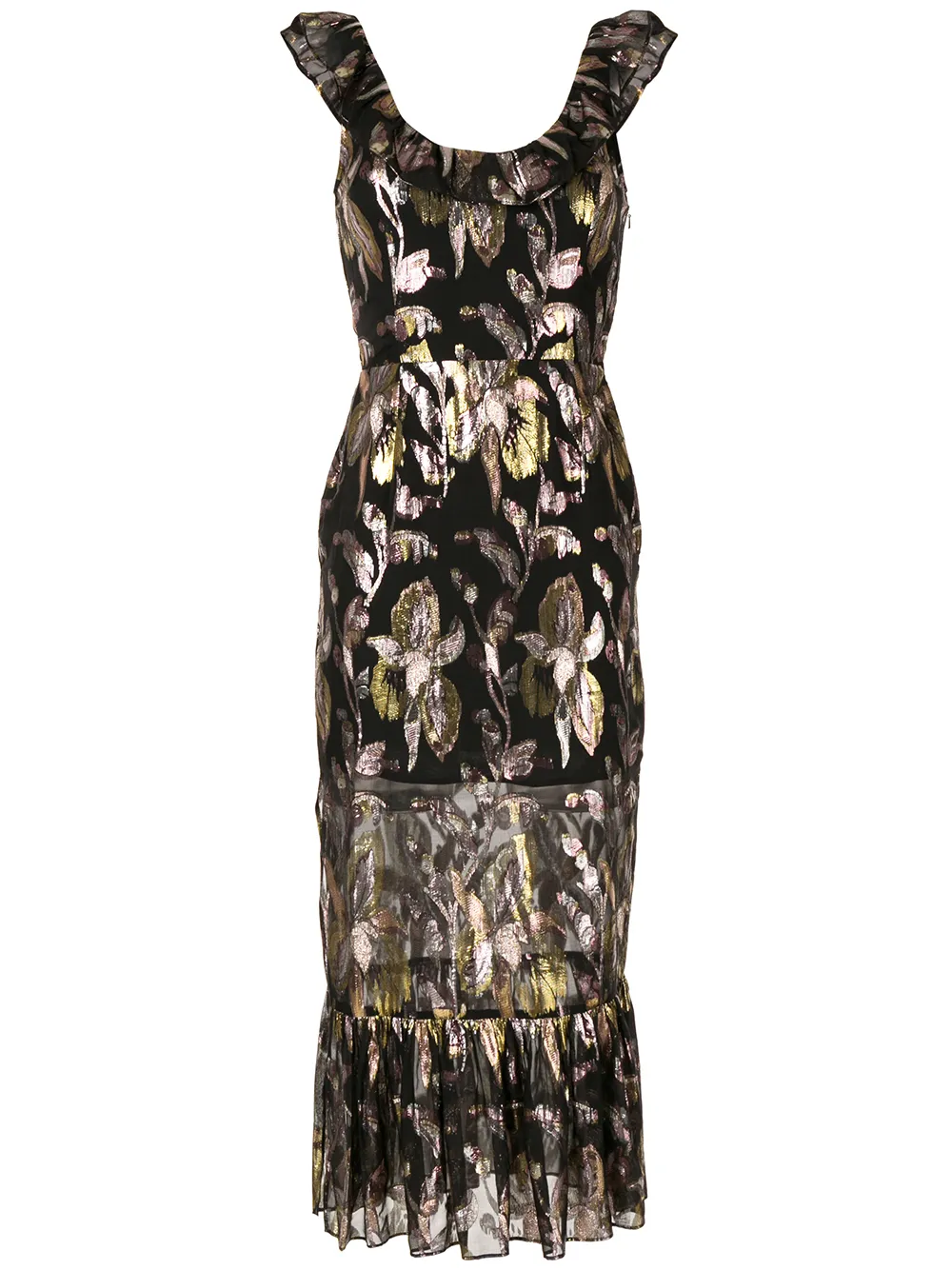 

Платье миди Harlow с цветочным узором We Are Kindred, черный