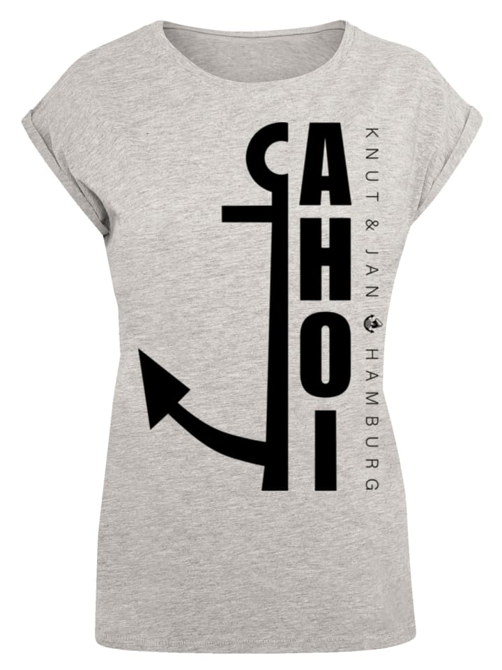 

Женская футболка PLUS SIZE Ahoy Anchor Crop Knut & Jan Hamburg в сером меланже F4NT4STIC, Серый, Женская футболка PLUS SIZE Ahoy Anchor Crop Knut & Jan Hamburg в сером меланже F4NT4STIC