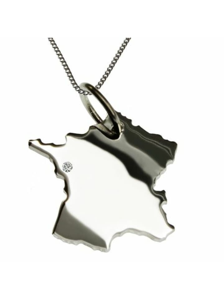 

Schmuckador Цепочка 50 см + Франция с бриллиантом из серебра 925 пробы