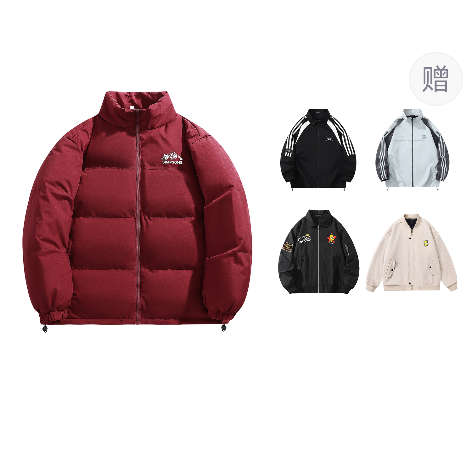 

The Simpsons Унисекс пуховик, China Red (Comes with Branded Jacket)