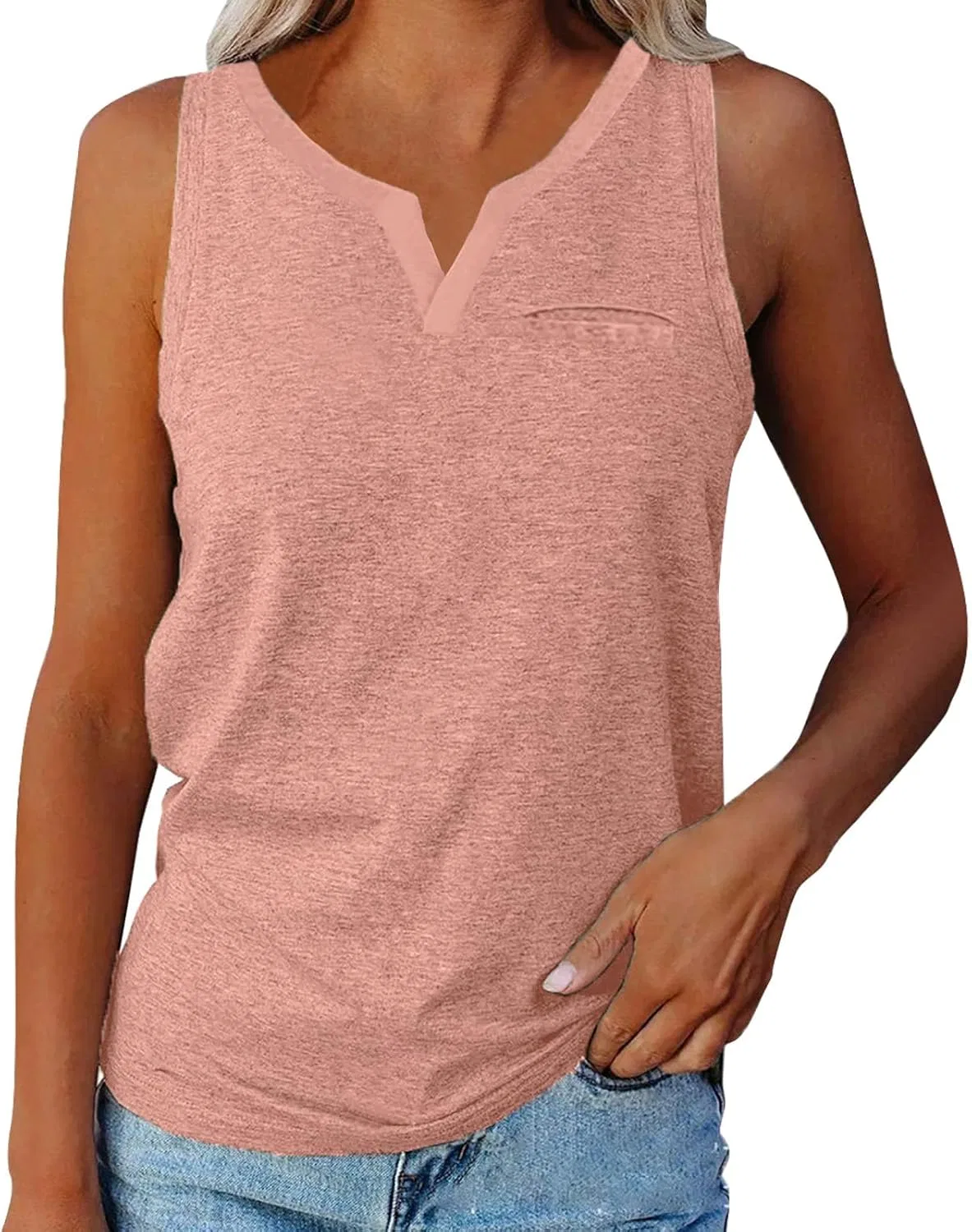 Блуза женская sleeveless, D-пинк