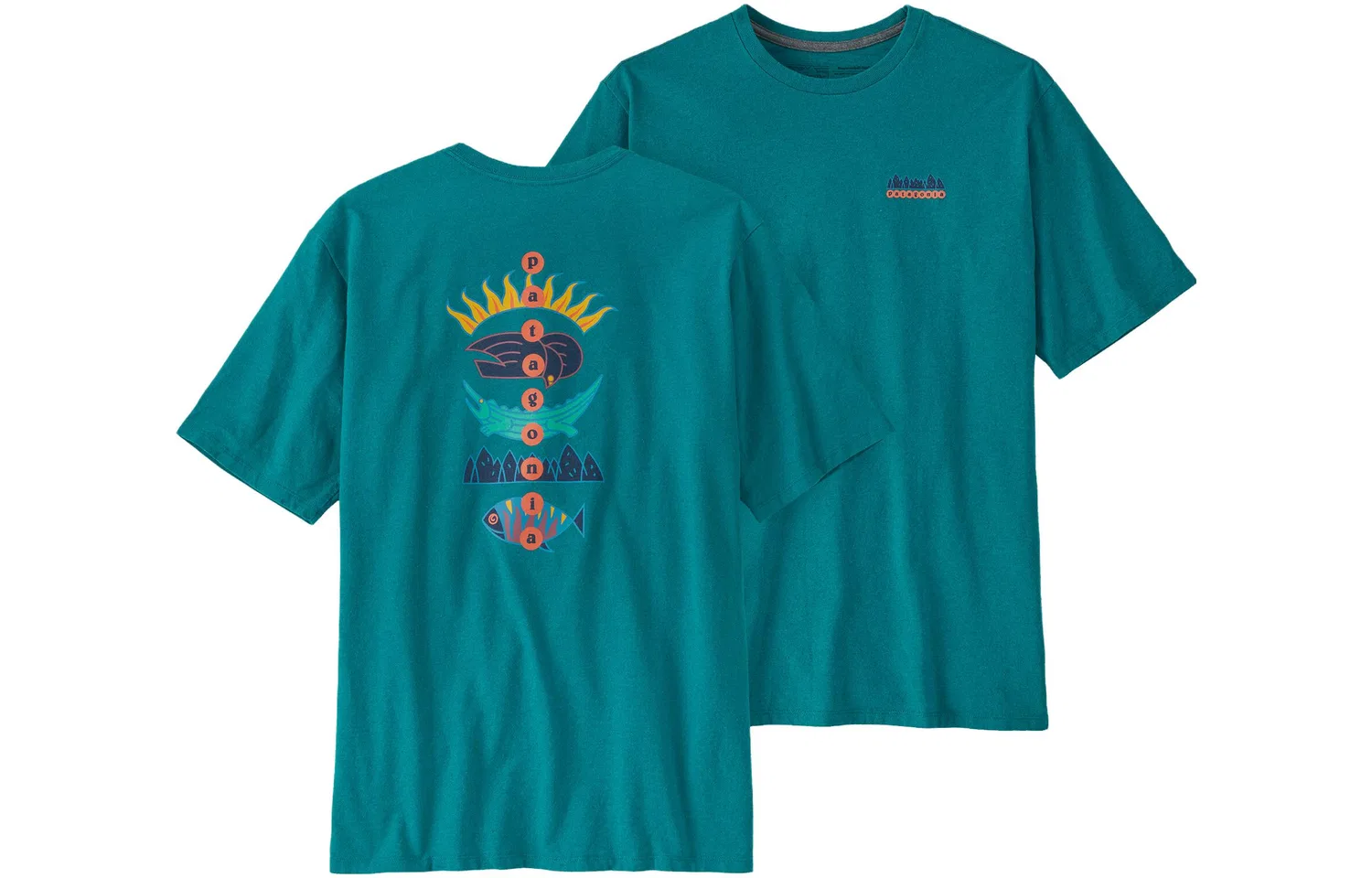 Футболка Patagonia Responsibili Tee бирюзовая