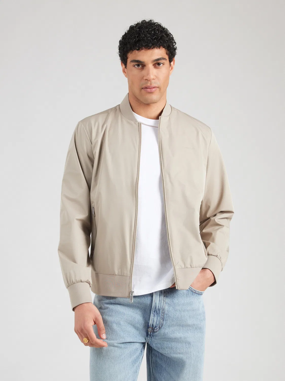Куртка Calvin Klein Between-Season Jacket MATTE коричневого цвета — фото 3