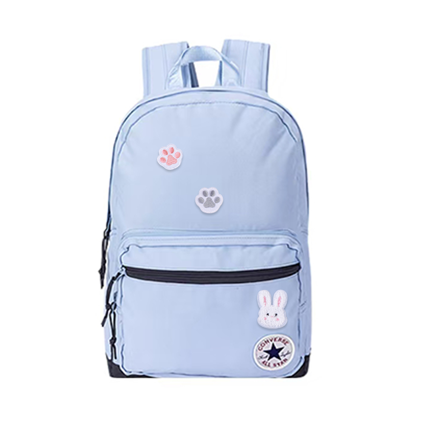 

Converse Средний рюкзак из полиэстера для женщин Light Haze Blue, Galaxy Bunny