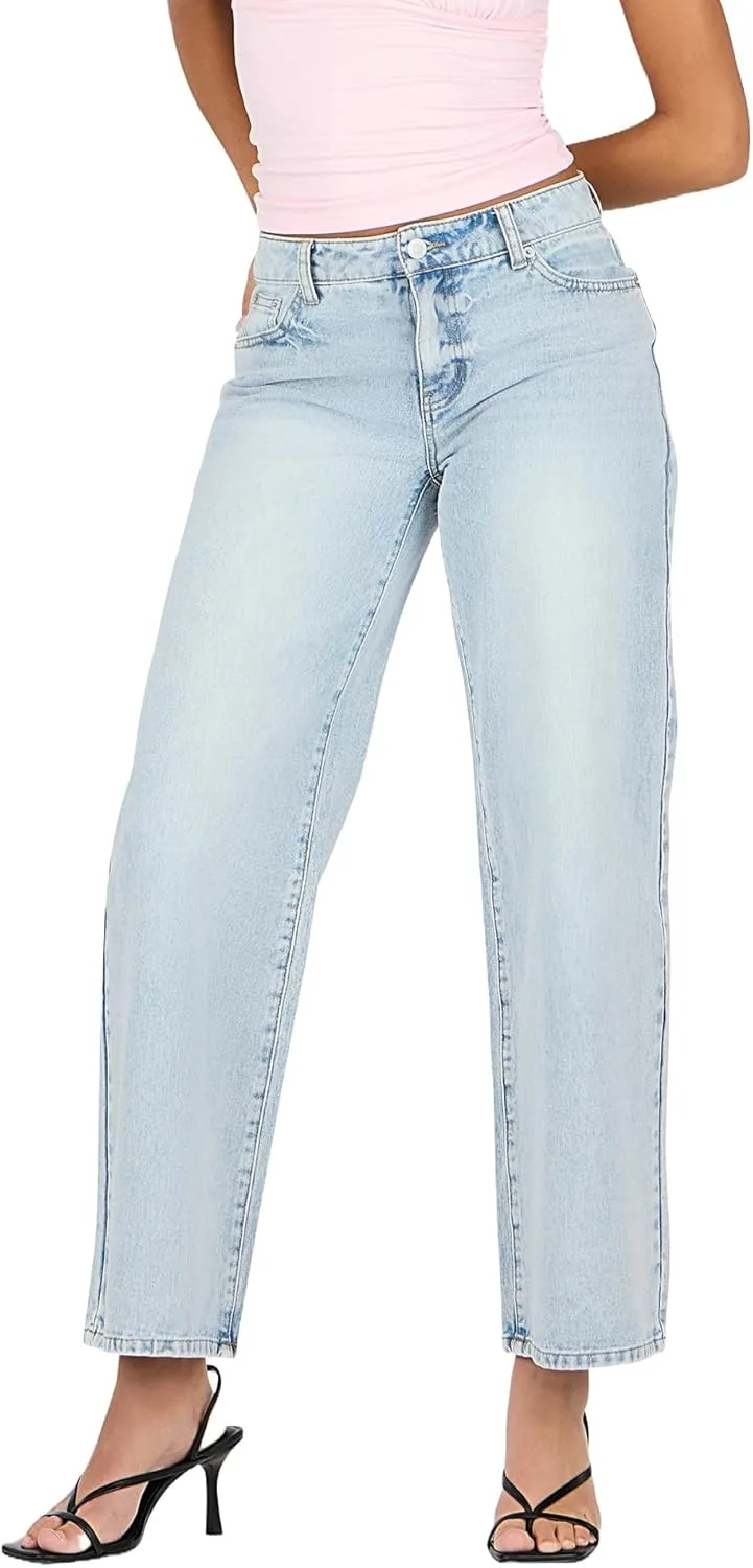 

Forever 21 джинсы женские Wide Leg с декором в виде сердца