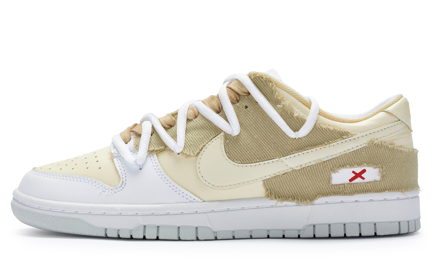 

Кроссовки Nike Dunk Skateboard Shoes Men Low-Top Beige/Yellow White