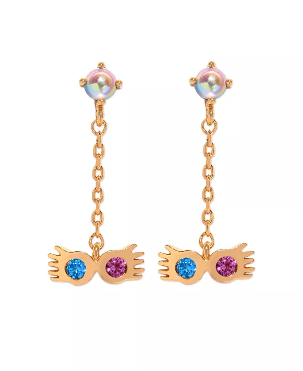 

Серьги-Подвески с кристаллами и позолотой в стиле Гарри Поттера Луны Лавгуд Girls Crew, gold