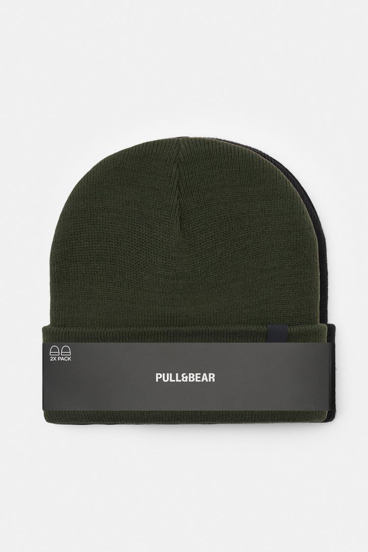 

Упаковка из 2 шапок Pull And Bear, зеленый
