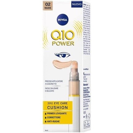 

Кушон для ухода за глазами Q10 Power 3в1 — 02 телесный, 4 мл, Nivea