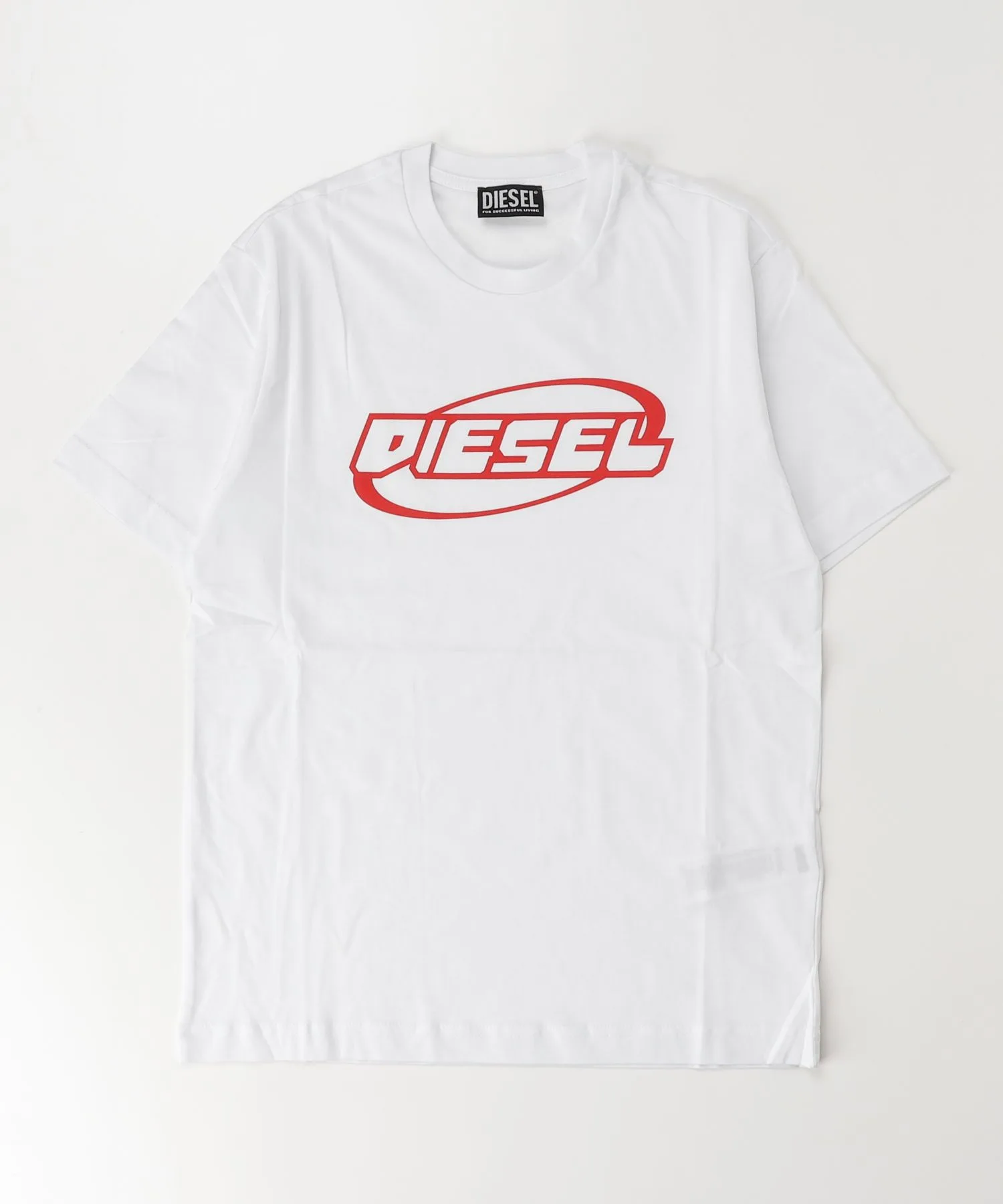 Детская футболка с логотипом DIESEL KIDS белая