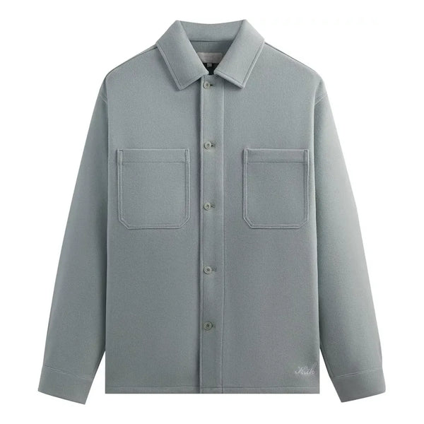

Рубашка felted jersey ace buttondown 'brine' Kith, серый