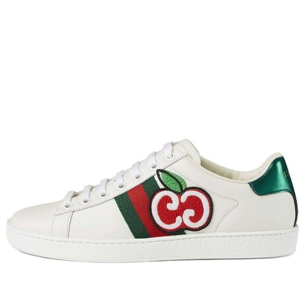 Кроссовки ace low 'gg apple patch - white' Gucci, белый