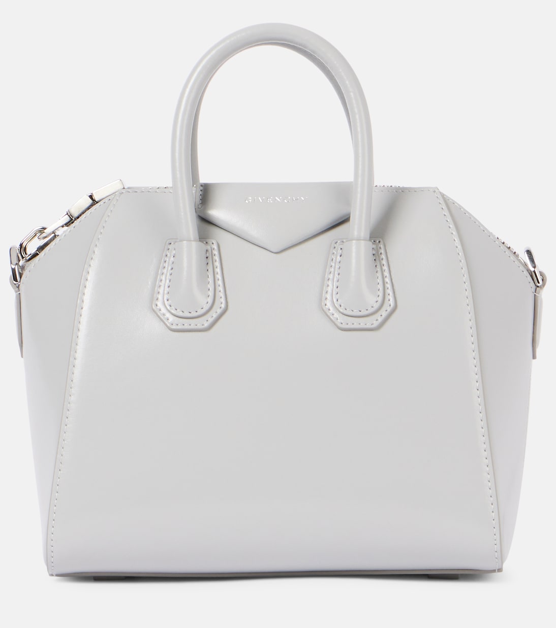 

Мини-сумка-тоут Antigona из кожи Givenchy, Light Grey