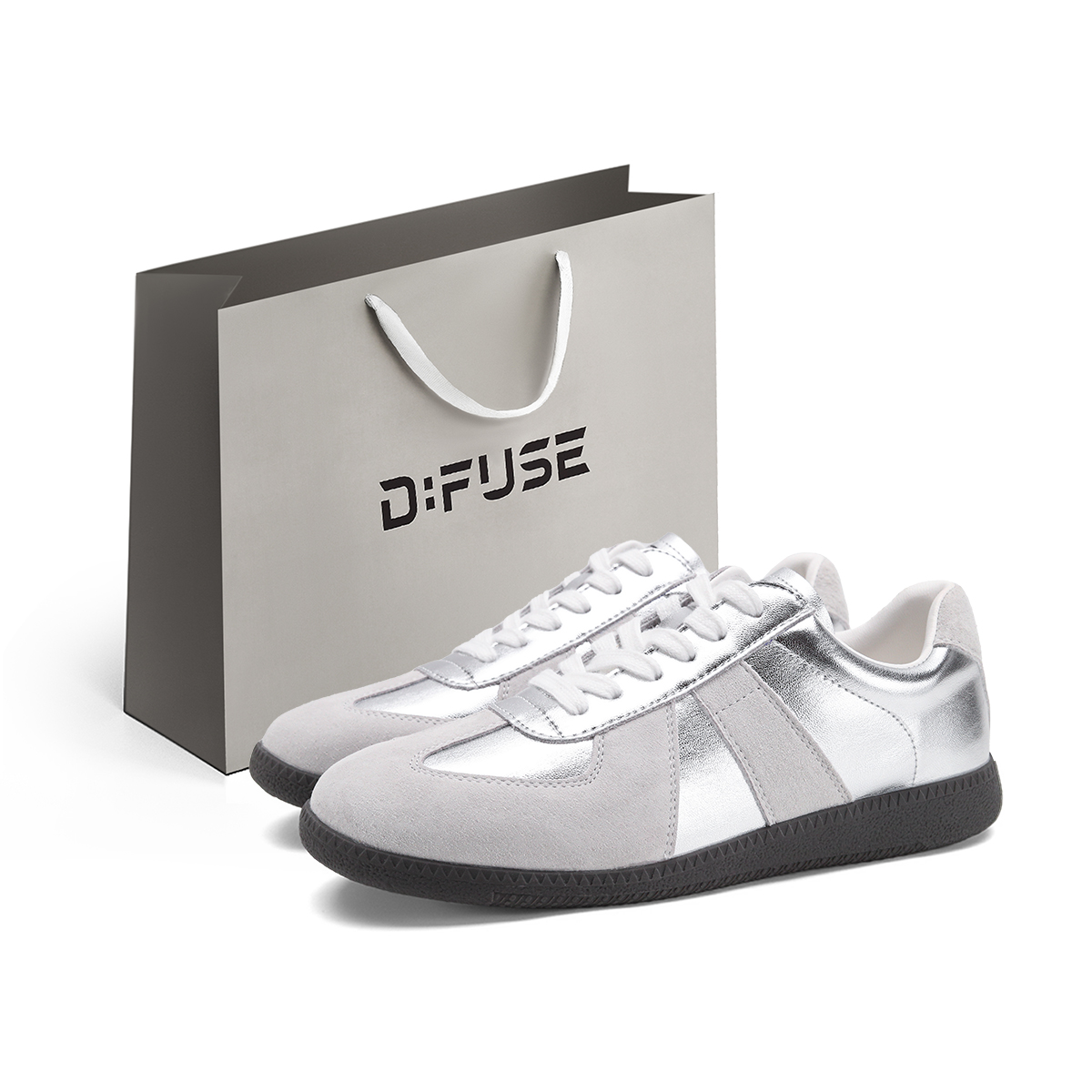 

D:FUSE SCANDINAVIA D FUSE SCANDINAVIA нескользящие, износостойкие, легкие низкие кеды унисекс серебристо-серые, цвет Silver Gray