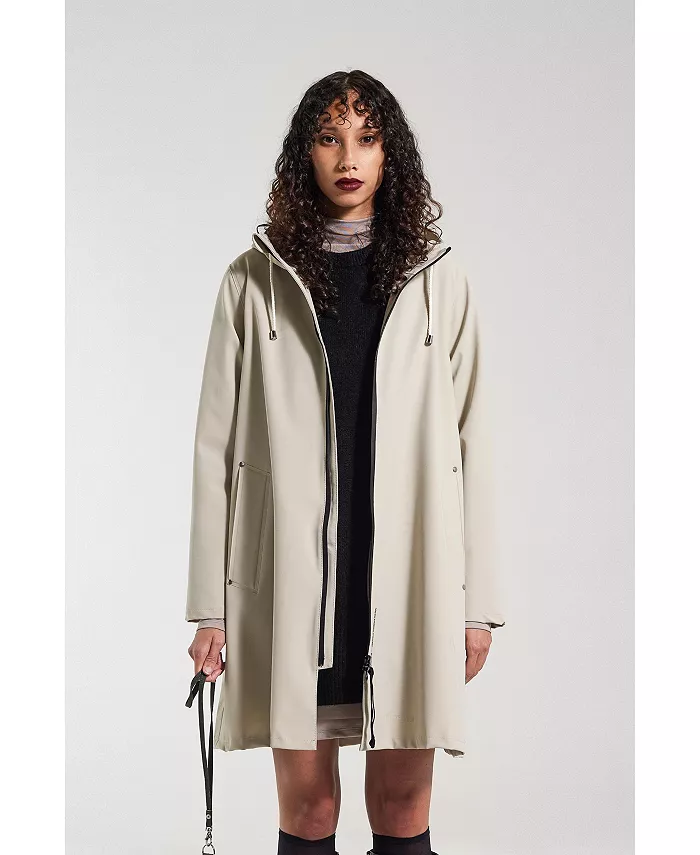 

Плащ Mosebacke с капюшоном и длинными рукавами Stutterheim, коричневый/бежевый
