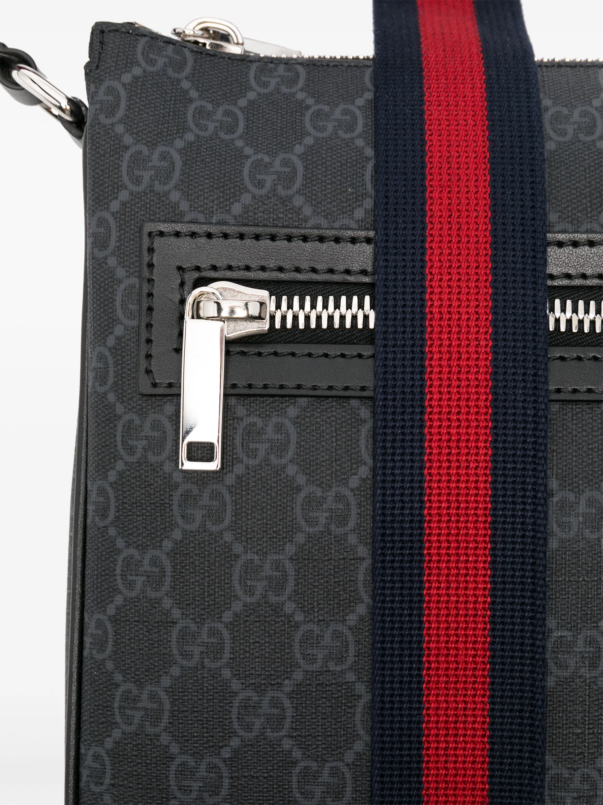 Сумка-мессенджер с узором GG Supreme Gucci, черный — фото 4