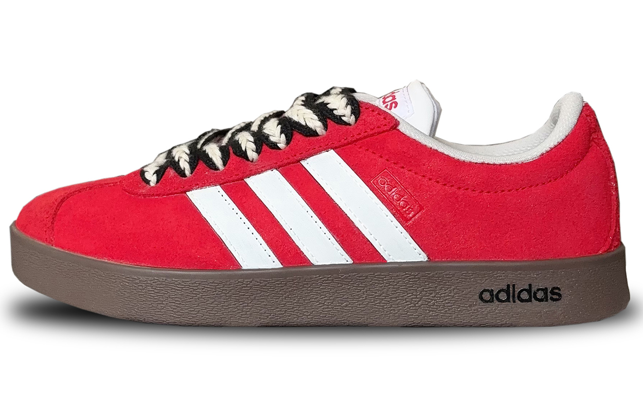 

Adidas Neo Скользоустойчивые амортизирующие износостойкие легкие низкие скейтерские кроссовки унисекс красный, цвет Red