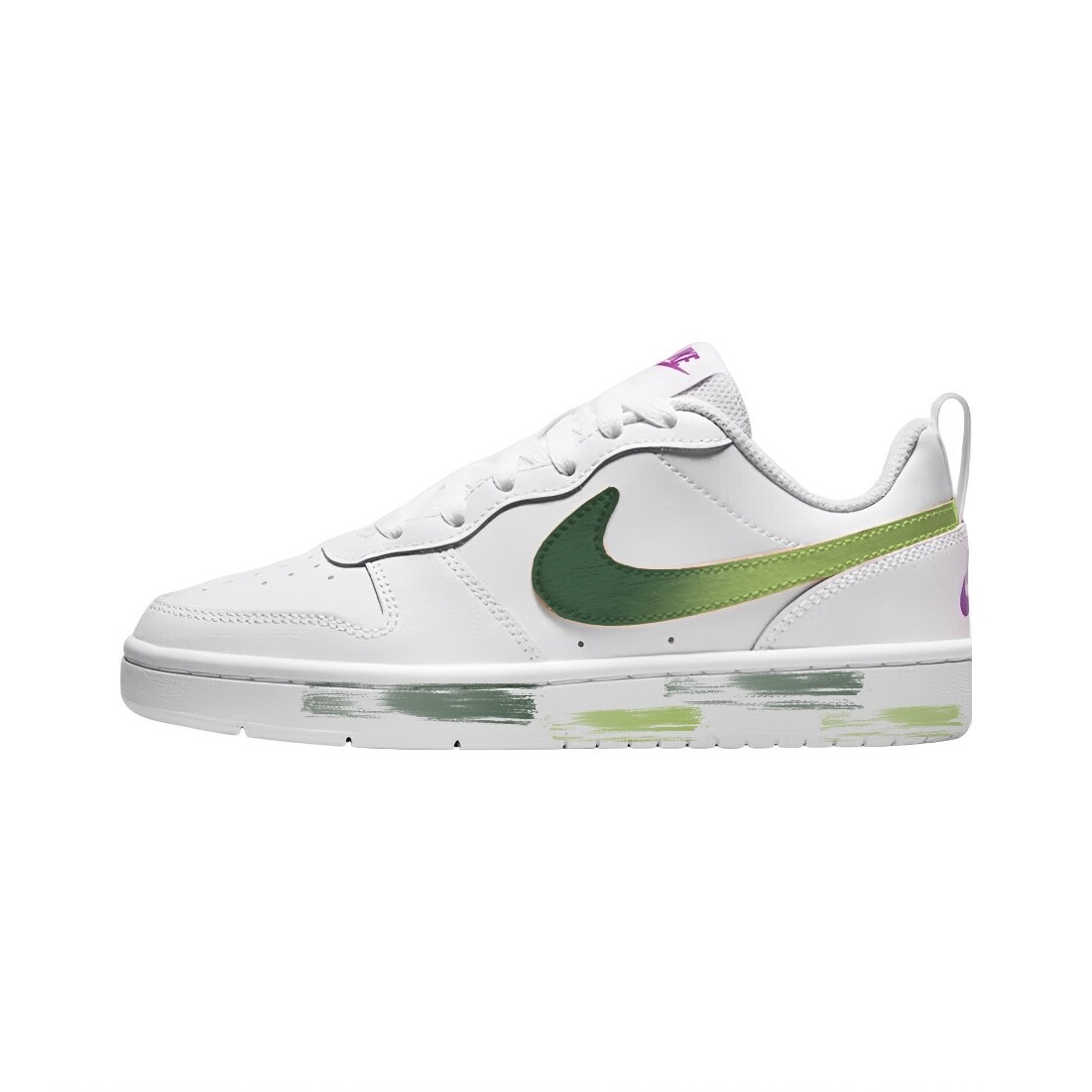 

Кроссовки Nike Court Borough Skateboard Shoes Women's Low-Top White/Green, Зеленый, Кроссовки Nike Court Borough Skateboard Shoes Women's Low-Top White/Green