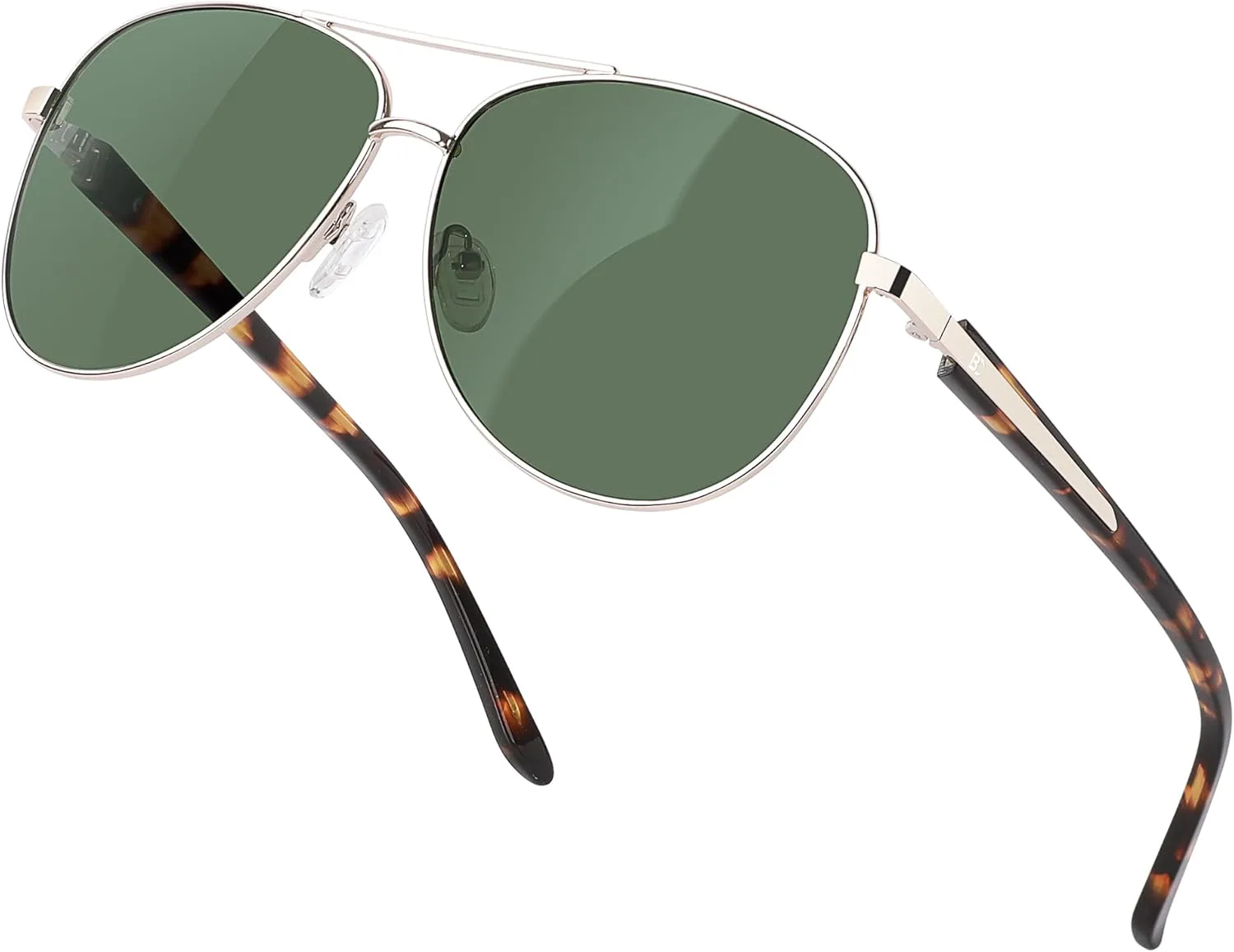 

Женские поляризованные солнцезащитные очки-авиаторы BIRCEN: квадратные солнцезащитные очки из ацетата с защитой от УФ-излучения в классическом ретро-стиле, G-green