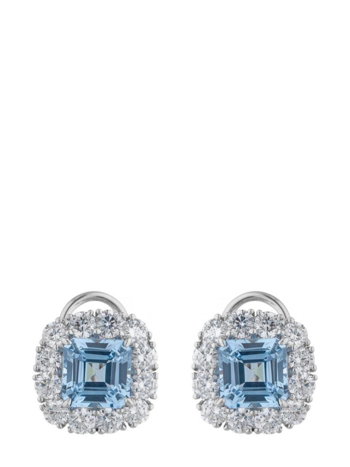 

Серьга Aqua Asscher Fantasia by Deserio, серебряный