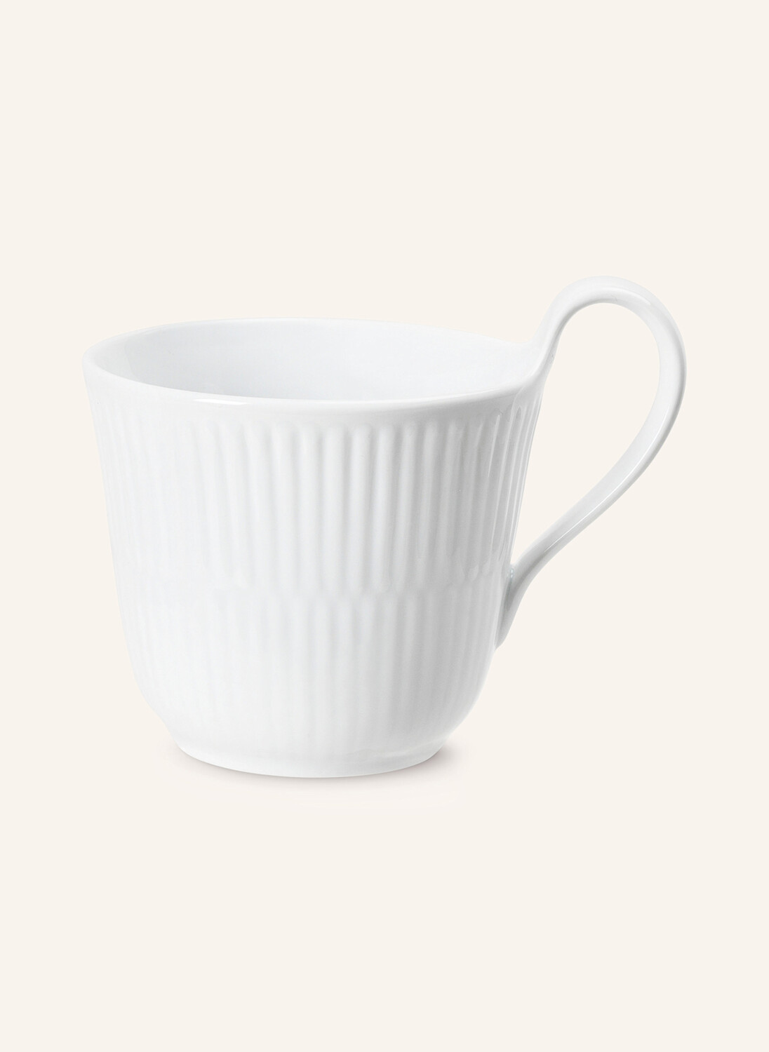 

Кружка с ручкой white fluted объем 250 мл Royal Copenhagen, белый