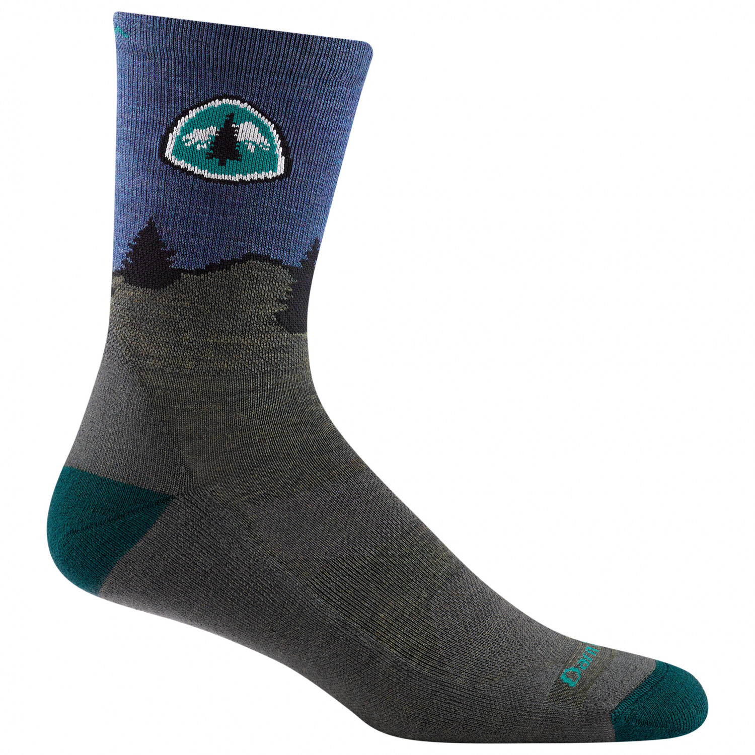 

Походные носки Darn Tough PCT Micro Crew Lightweight with Cushion, цвет Forest