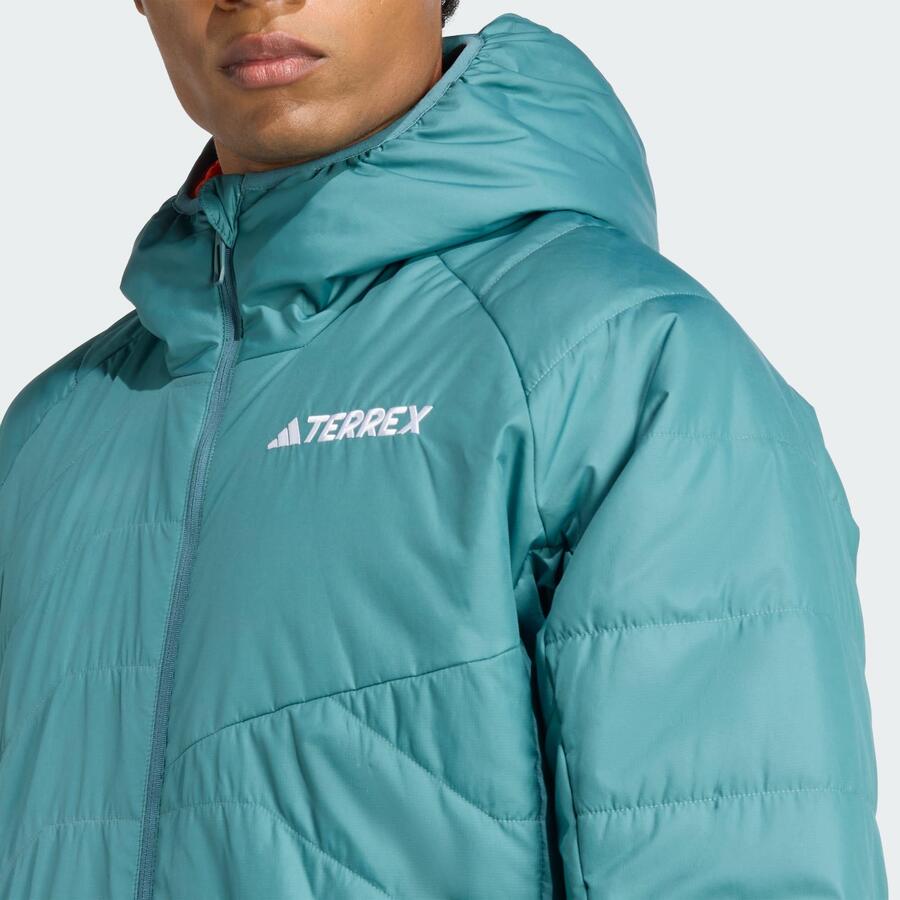 ADIDAS Многофункциональная синтетическая утепленная куртка Terrex с капюшоном — фото 4
