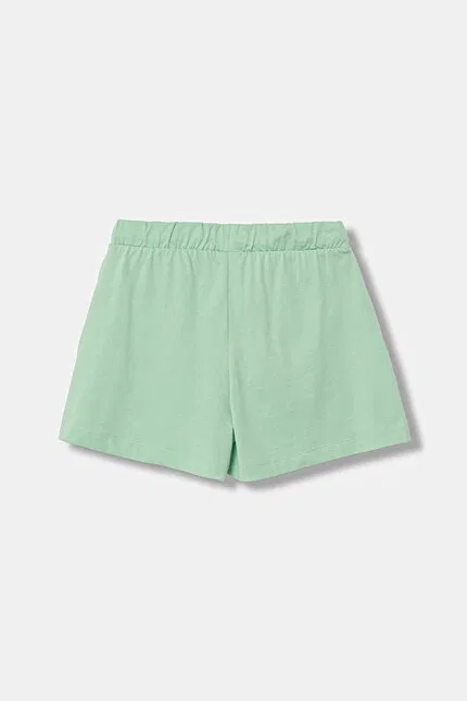 Шорты спортивные из хлопка Szorty United Colors of Benetton, зеленый — фото 2
