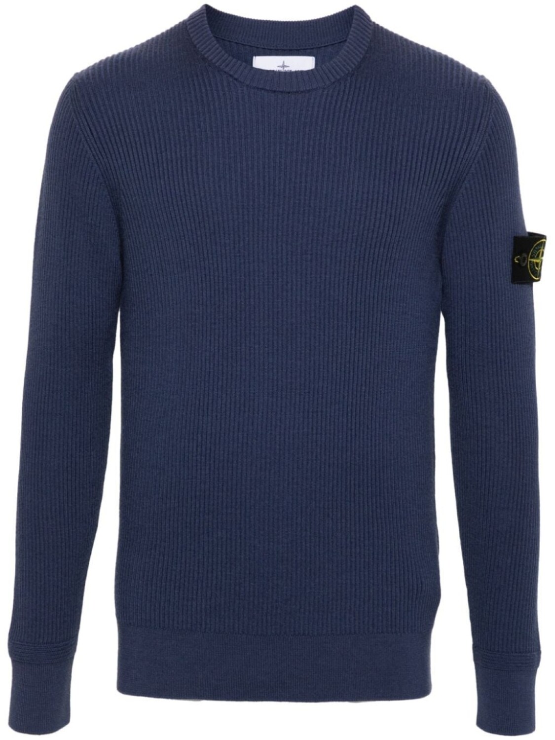 

Stone Island шерстяной свитер в рубчик, синий