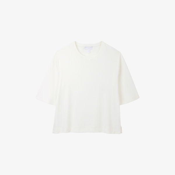 

Футболка The White Company оверсайз из стрейчевой смесовой ткани, белый