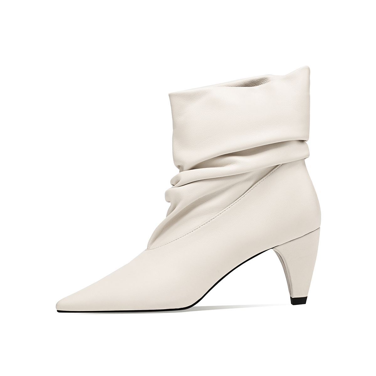 Rosa Bianca Женские белые ботинки на каблуке 6,8 см, цвет White