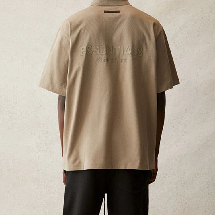 Рубашка поло унисекс Moss Fear Of God Essentials, цвет Moss — фото 4
