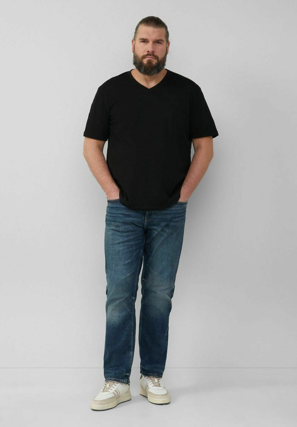 

Базовая футболка IM DOPPELPACK BIG SIZE s.Oliver, цвет Schwarz Terrarot