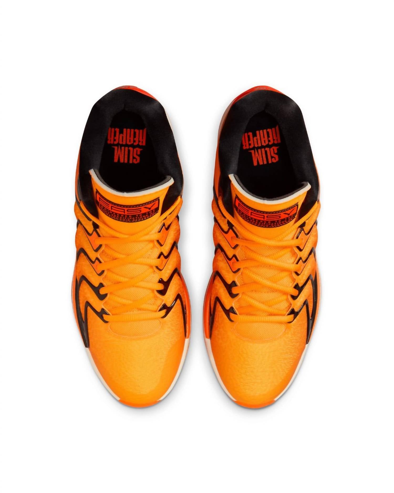 Мужские кроссовки KD 17 Slim Reaper в оранжево-черно-белом цвете Nike — фото 3