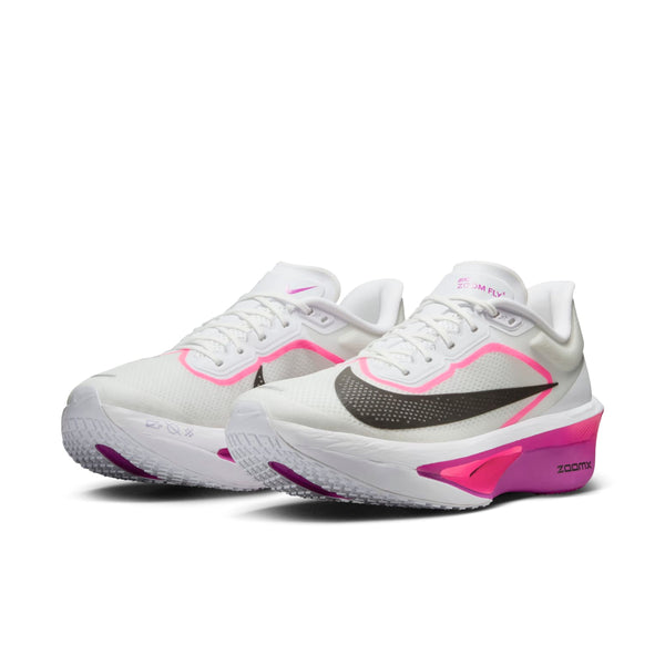 Кроссовки zoom fly 6 'vivid grape hyper pink' Nike, белый — фото 3
