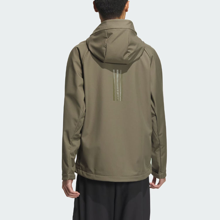 Городская куртка Adidas Strata оливкового цвета — фото 4
