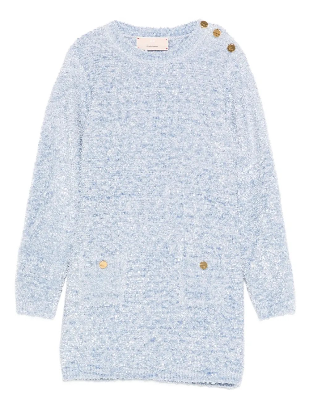 

Трикотажное платье Elisabetta Franchi La Mia Bambina, синий