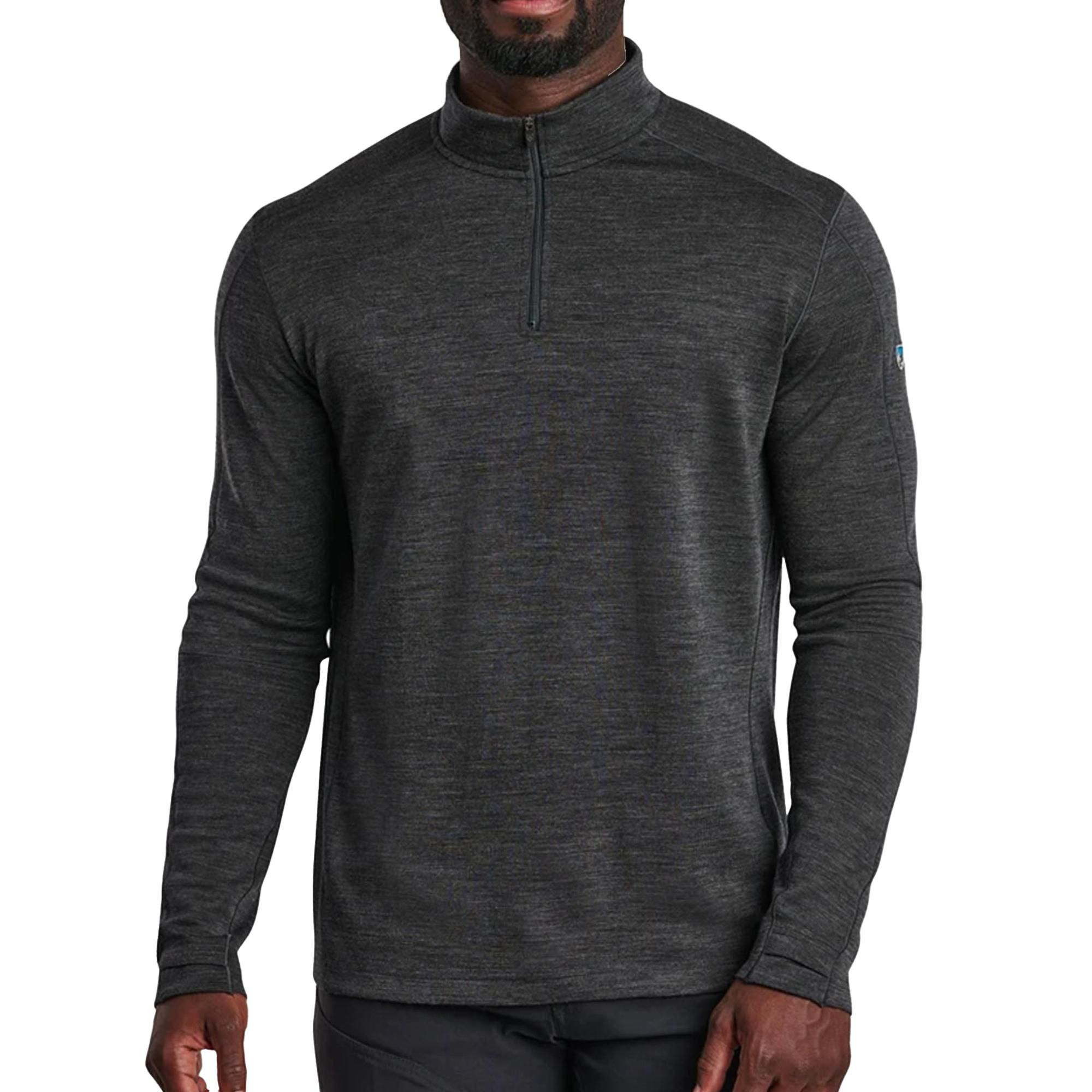 

Мужской свитер INVIGORATR из мериносовой шерсти с застежкой-молнией на четверть длины KUHL, Carbon