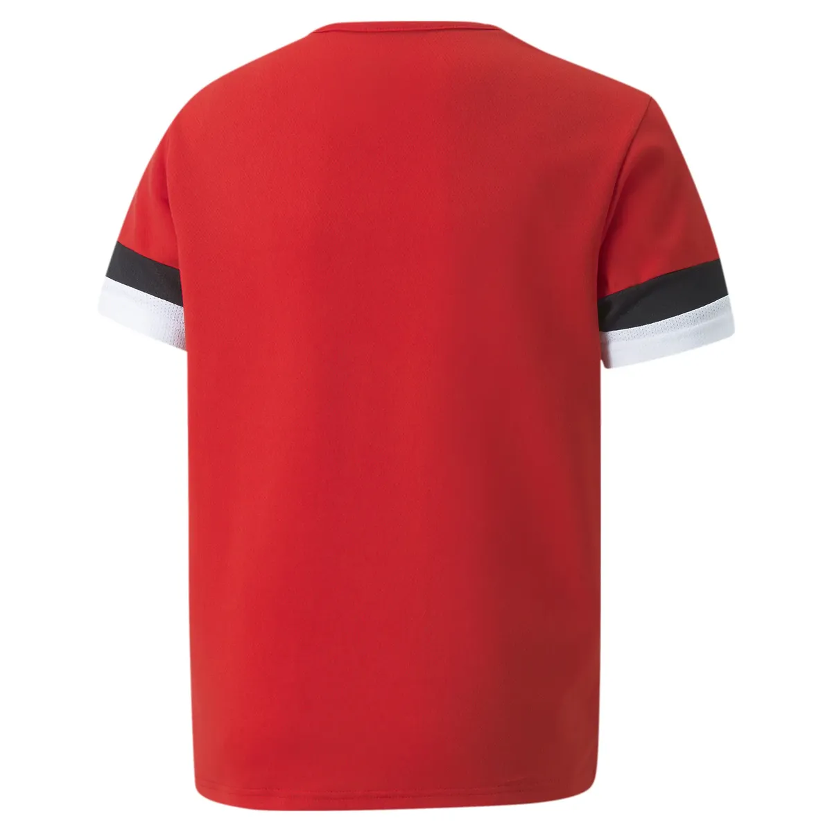 Тренировочный топ PUMA "TEAMRISE JERSEY JR", цвет Puma Red- Puma Black- Puma White — фото 2