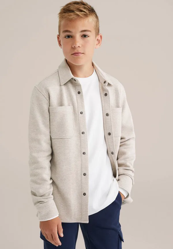 Рубашка «блю ридж» We Fashion, Beige — фото 2