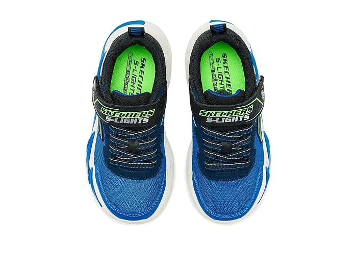 Кроссовки со светодиодами Light-Surge 400200L SKECHERS KIDS, Black/Blue/Lime — фото 3