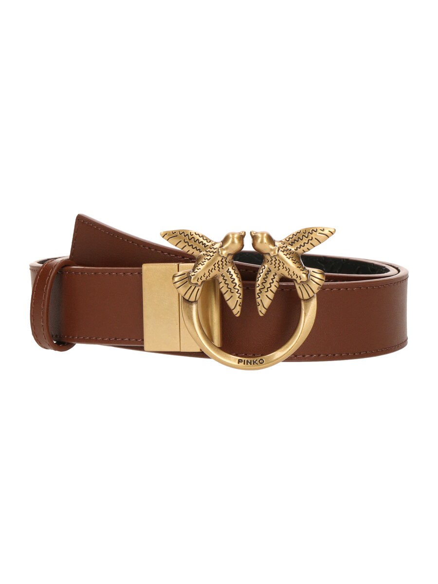 

Кожаный ремень PINKO Belt, коричневый