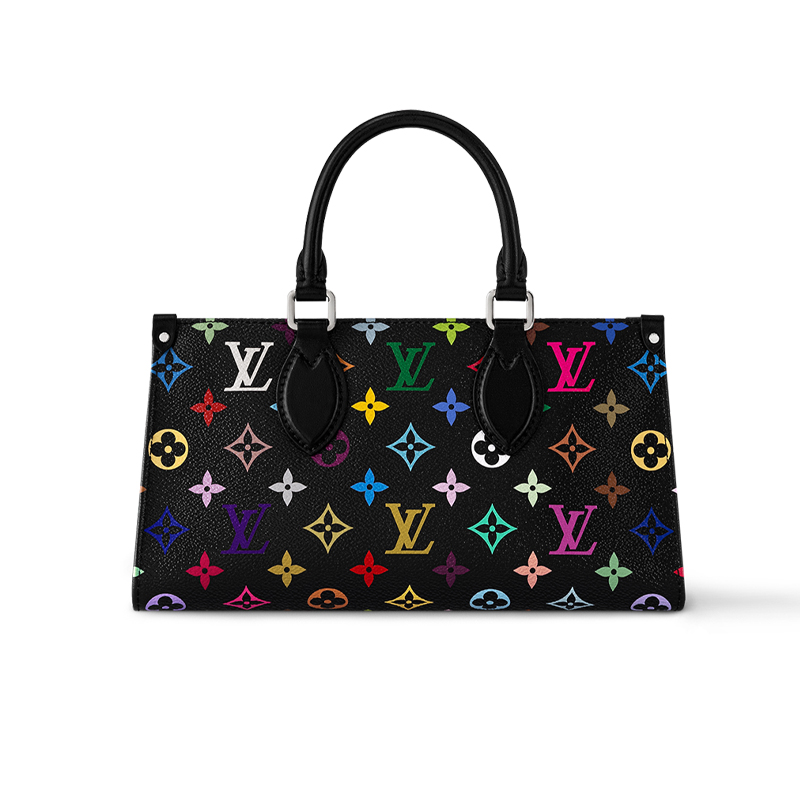 LOUIS VUITTON Сумка кросс-боди Takashi Murakami OnTheGo East West Chain черная разноцветная — фото 2