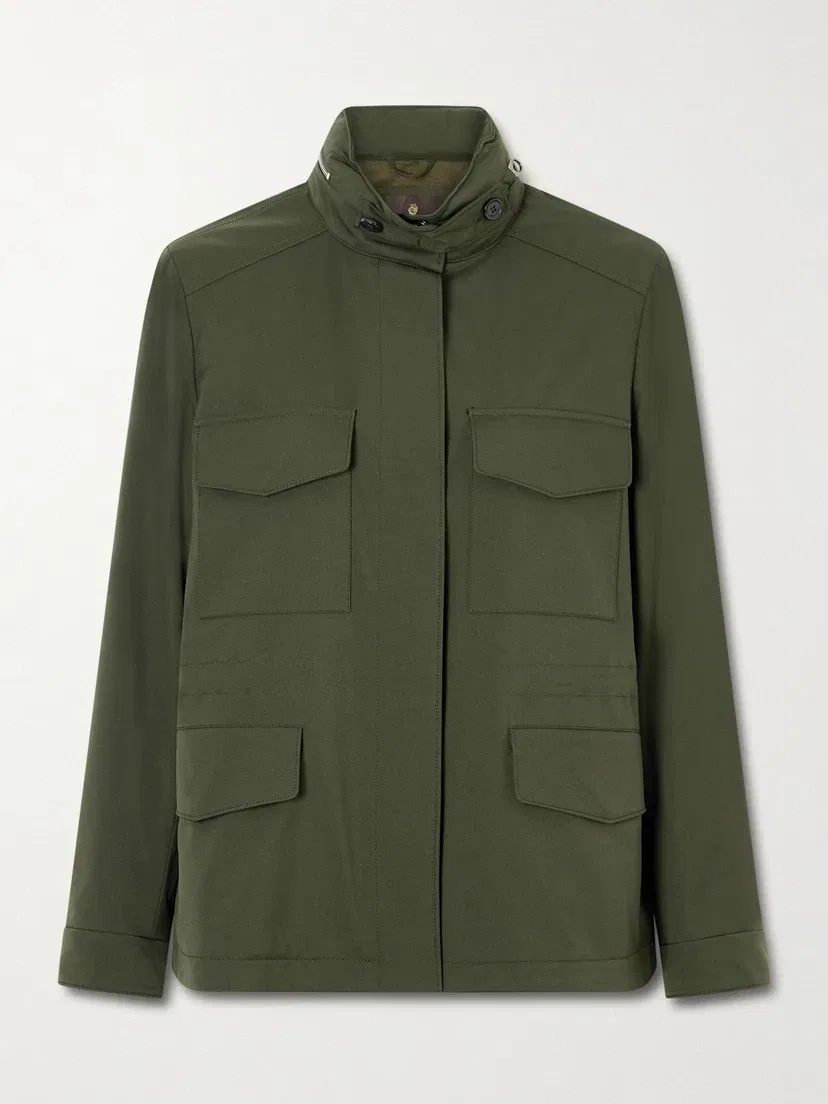 Куртка Traveller Mini из ткани Windmate Loro Piana, хаки