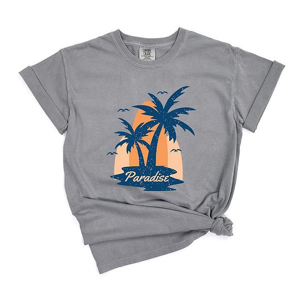 

Футболка Paradise palm tree garment dyed Simply Sage Market, Grey, Серый, Футболка Paradise palm tree garment dyed Simply Sage Market, Grey