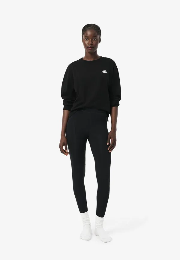 Леггинсы Lacoste Noir, Высокая посадка, Черный