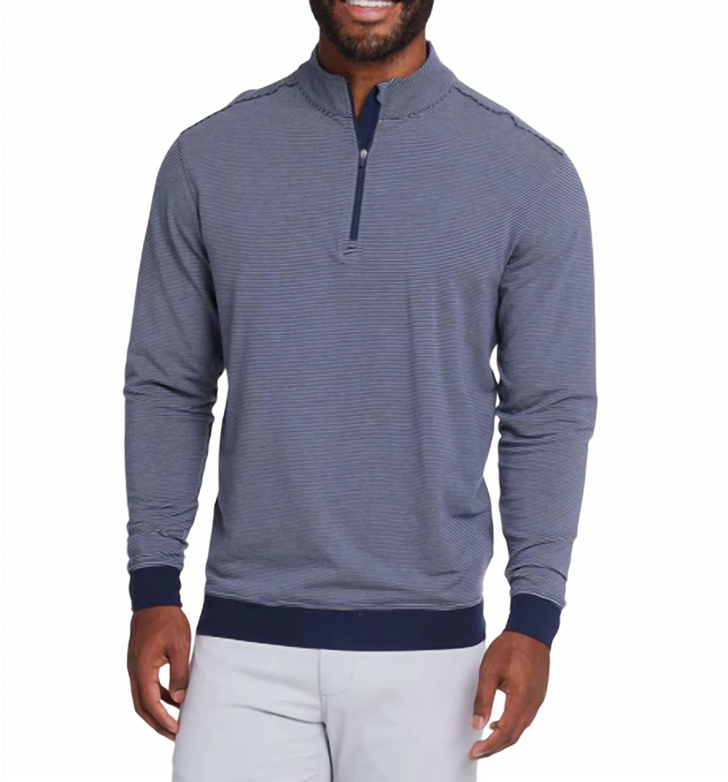 

Топ Cloud 1/4 Zip Top в классическом темно-синем цвете/сплав tasc