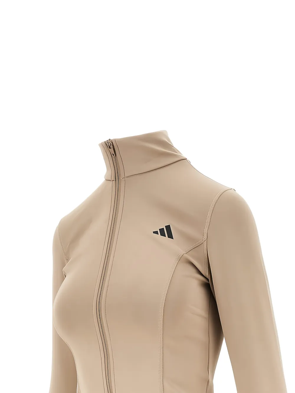 Куртка с логотипом Adidas, бежевый — фото 2
