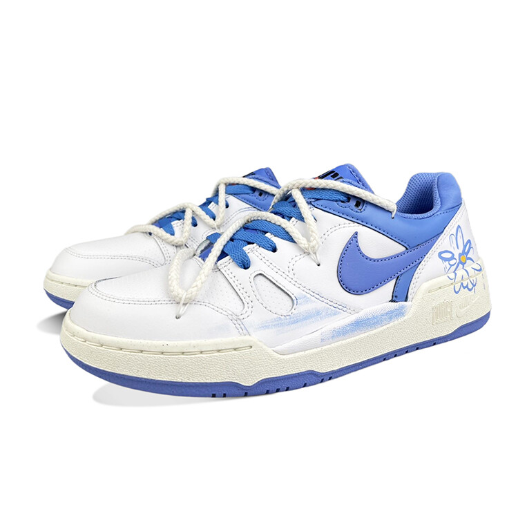 

Кроссовки Nike Full Force Skateboarding Shoes Men Low-top Blue/white, белый