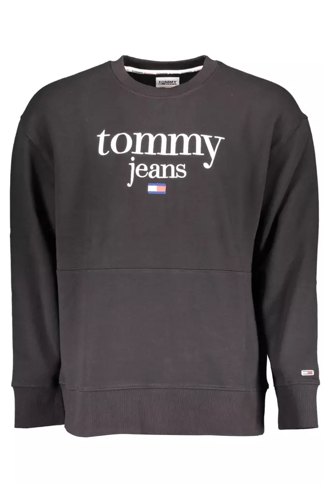 

Черный хлопковый мужской свитер Tommy Hilfiger